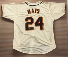 Willie Mays autographed signed custom Giants jersey. Say Hey.