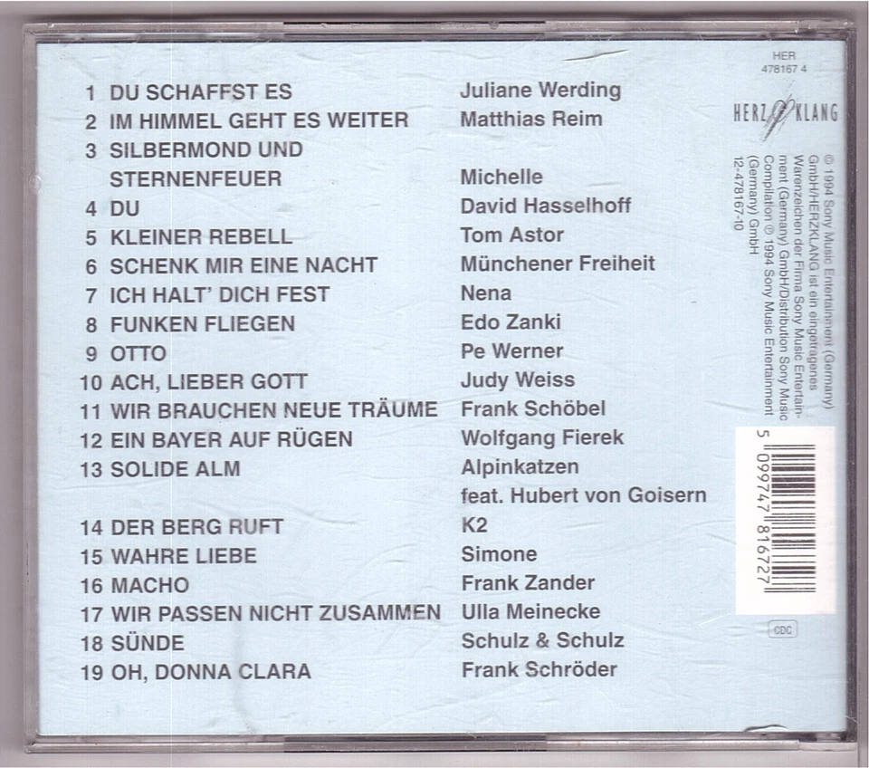 Ein Bayer auf Rügen 2 - Musik zur SAT.1 Serie (CD 1994) - Bild 2 von 3