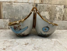 Ken Edwards El Palomar Pottery Double Salsa Dish