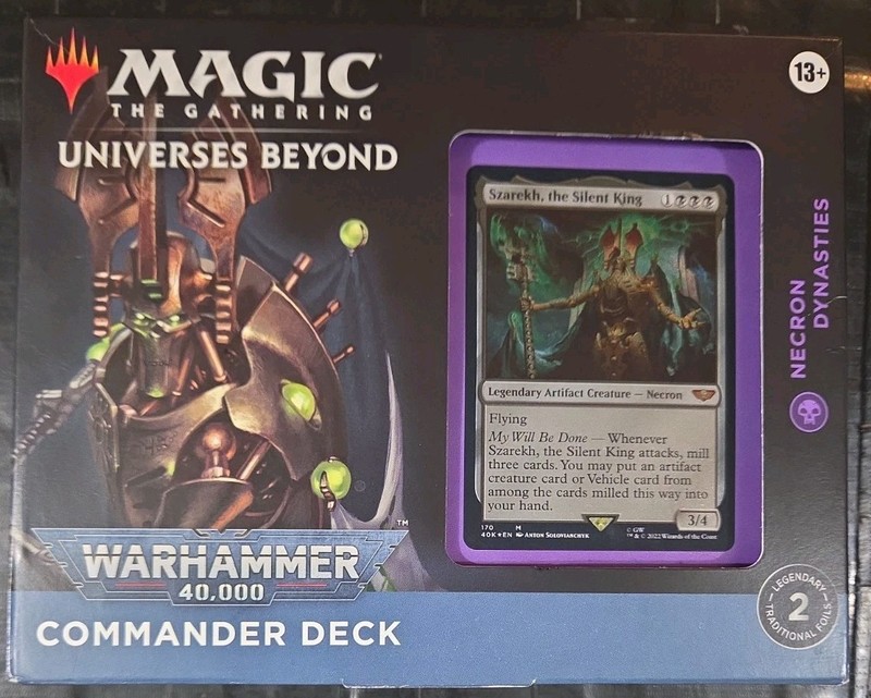 Magic The Gathering - Warhammer 40k Commander Deck - NECRON DYNASTIES MTG