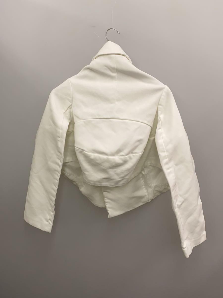 COMME des GARCONS altra giacca XS poliestere bianco tinta unita GK J030 usata