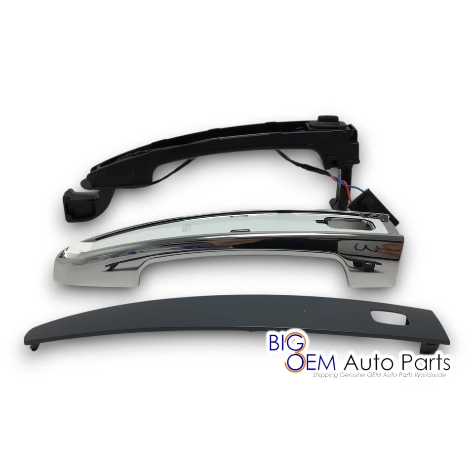 Chevrolet GMC Driver Passenger Rear Exterior Chrome Door Handle Kit OEM 13521803 - Image 2 of 4