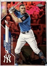 AARON JUDGE RED REFRACTOR /25 PSA 10 HR DERBY 2020 TOPPS CHROME UPDATE GEM MINT