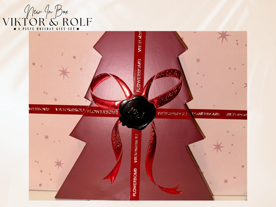 Viktor & Rolf FLOWERBOMB 4 piezas Juego de regalo de fiesta EDP 3,4 oz + 10 ml + 2 cremas Nuevo en caja Foto 2 de 4