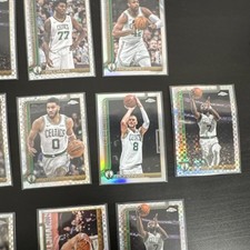 Topps Chrome Boston Celtics 2024-25 NBA Refractor Card Lot Tatum Brown Garnett