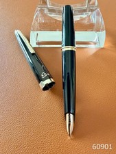 Pilot Elite Black Fountain Pen 18K-750 F Nib Vintage Japanese Classic