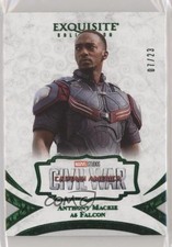 2021 Upper Deck Marvel Black Diamond Green 7/23 Anthony Mackie as Falcon #2 0f1g