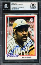 Willie Stargell Signed 1978 Topps Card #510 Pirates Beckett #19830569