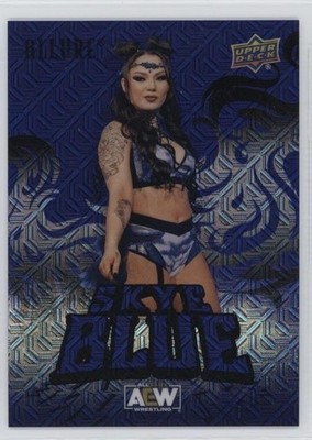 2024 UPPER DECK ALLURE AEW ALL ELITE BASE BLACK BLUE PARALLEL SKYE BLUE /35