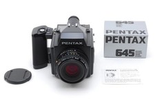  MINT Pentax 645 Medium Format Camera SMC A 75mm F2.8 Lens 220 Film Back