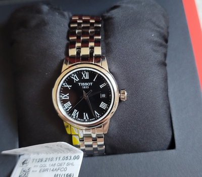 NIB Tissot Classic Dream Womens Quartz Black Dial 28mm Watch