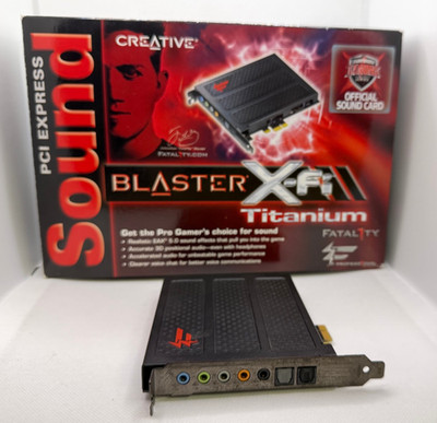 Creative Sound Blaster X-Fi Titanium PCI-E x1 Sound Card SB0880 w/ Original Box