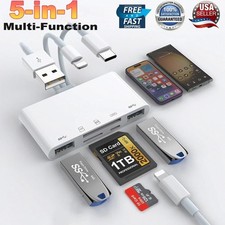 5 in 1 Memory Card Reader USB 3.0 OTG Adapter SD Card Reader For iPhone/iPad