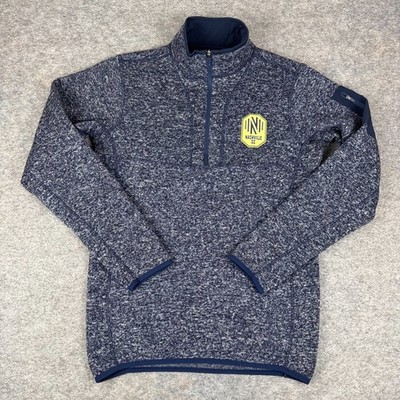 Antigua Nashville SC Soccer Club Fortune 1/4 Zip Pullover Sweater Mens Small S