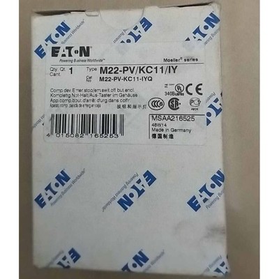 1pc new EATON MOELLER M22-PV/KC11/IY Emergency Stop Switch Free ship #YP1