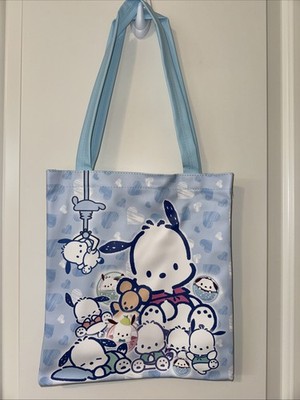 Pochacco Print Plastic Tote Bag Blue New Cutr