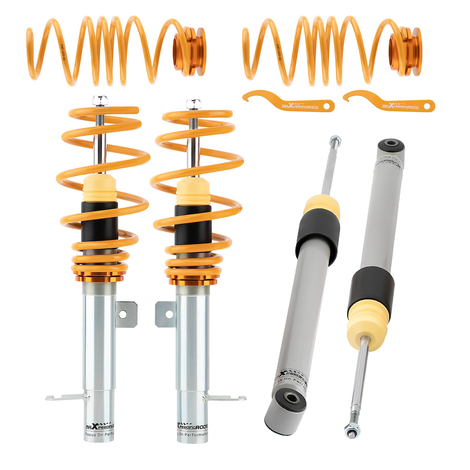Street Coilovers for Ford Fiesta Mk6 1.0 1.25 1.3 1.4 1.6 TDCi 2001-2008 4pcs