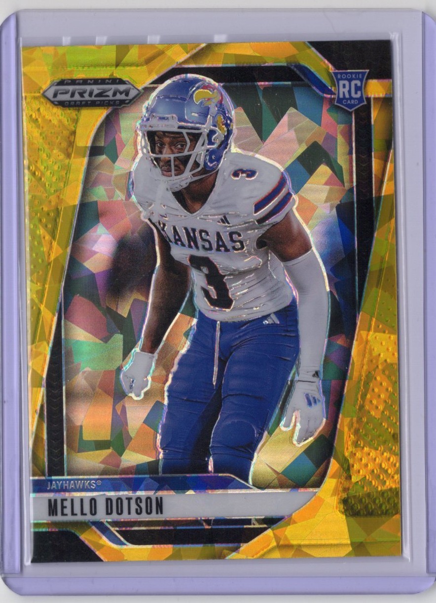 2025 Panini Prizm Draft Picks - Mello Dotson #42 Gold Ice Prizm (RC)