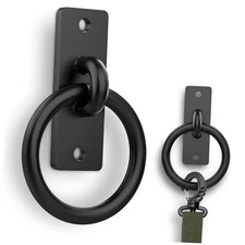 Horse Tie Ring - 2-3/8" inches Heavy-Duty Solid Steel Cross Tie Ring for 