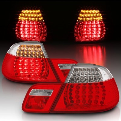 2000-2001-2002-2003 BMW E46 325Ci 330Ci M3 Coupe Red Tail Lights