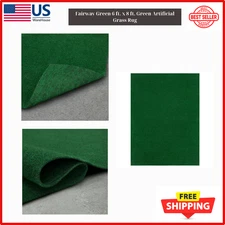 Foss |7A25486PJ1L1| Fairway Green 6 ft. x 8 ft. Green Artificial Grass Rug