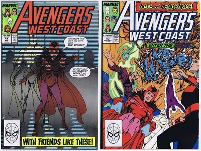 AVENGERS WEST COAST # 47, 53 US Comics 1989 John Byrne HI-GRADE