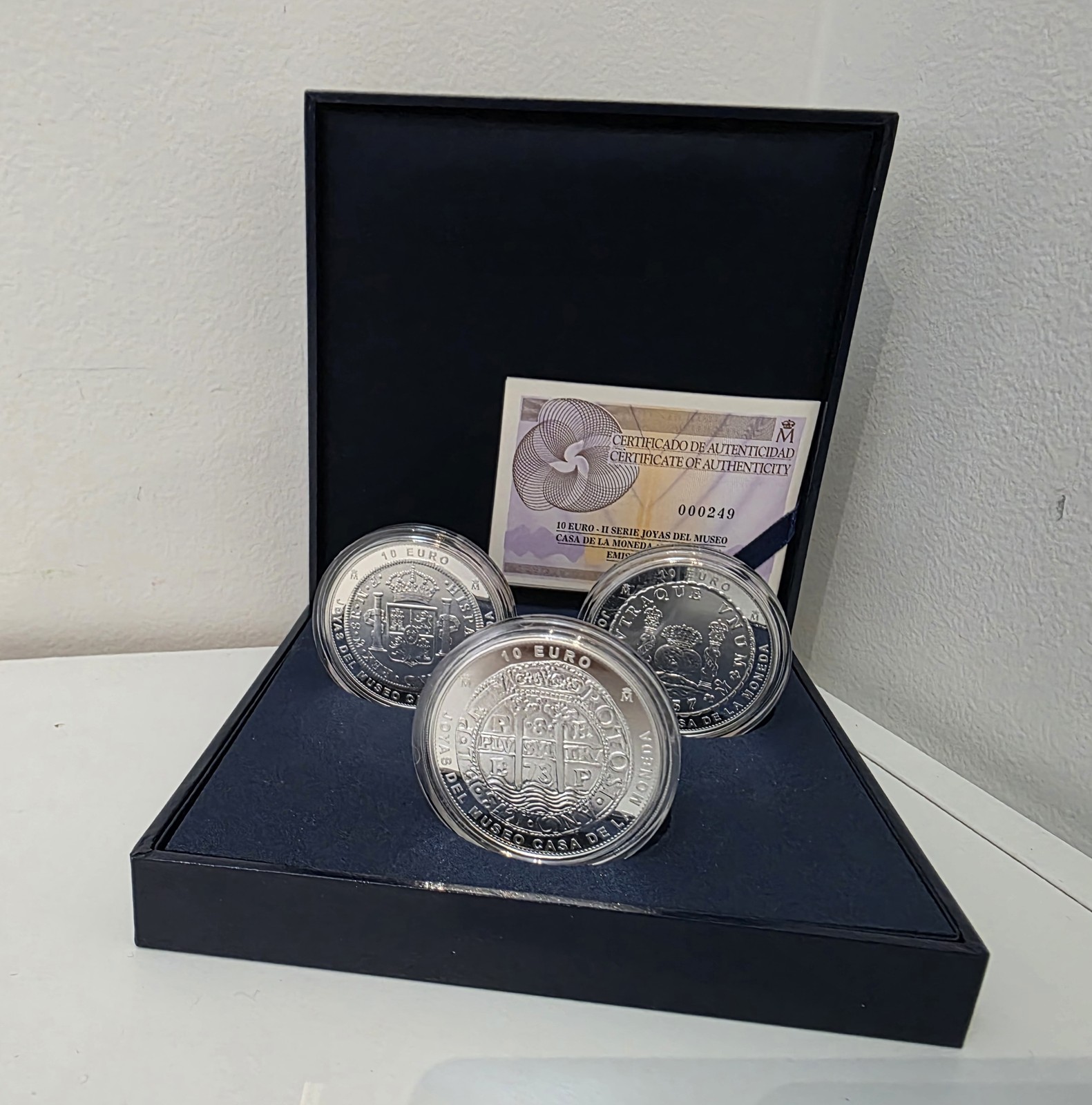 Coffret 3 x 10€ Euros Argent 925/1000 Espagne 2025 - Joyas Museo