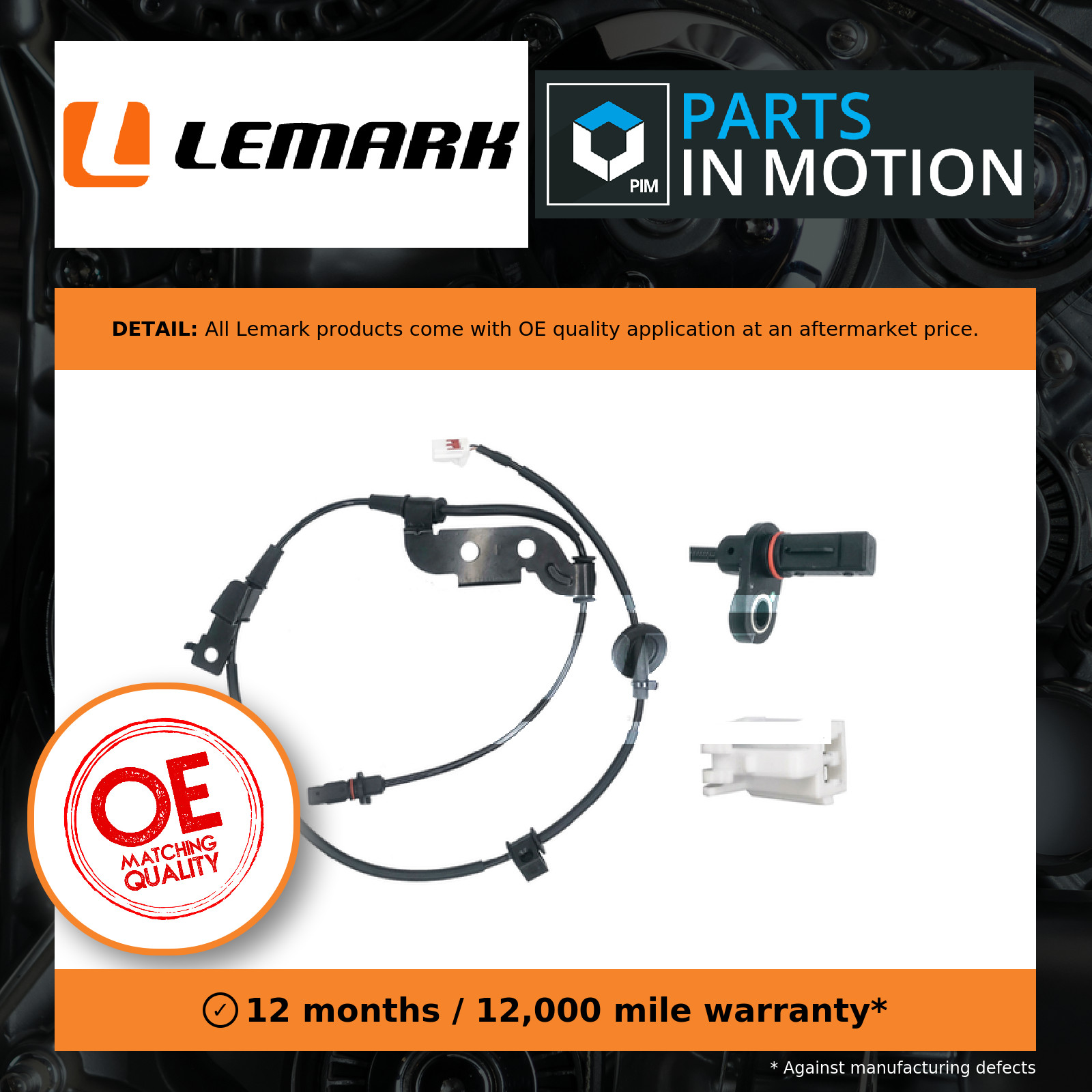 ABS Sensor Rear Left LAB974 Lemark Wheel Speed 59910A6300 Top Quality Guaranteed - Image 6