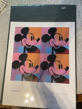 Andy Warhol The Art of Mickey Mouse Pop Art Print 1981 Original Packaging