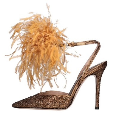DEVA PUMP BLADE' CRYSTAL Pumps GEDEBE Damen Bronze Amv01_gede