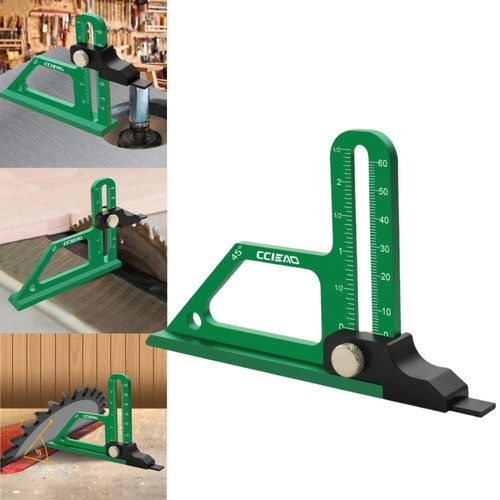 Table Saw Gauge Height Gauge Ruler, Adjustable 0-60mm Measuring Tool Router D...