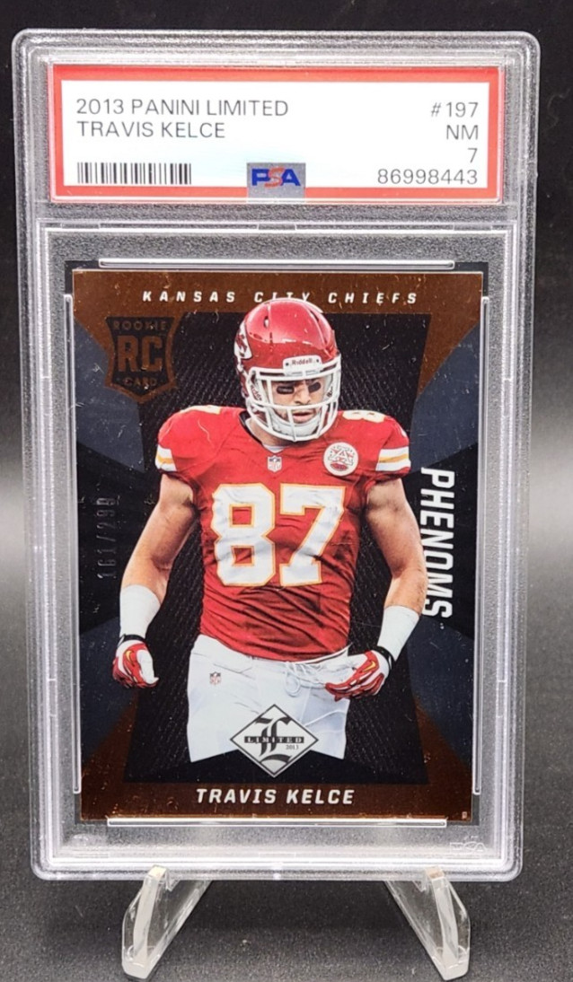 2013 Panini Limited Phenoms Travis Kelce #'d 161/299 Rookie RC PSA 7 #197 Chiefs