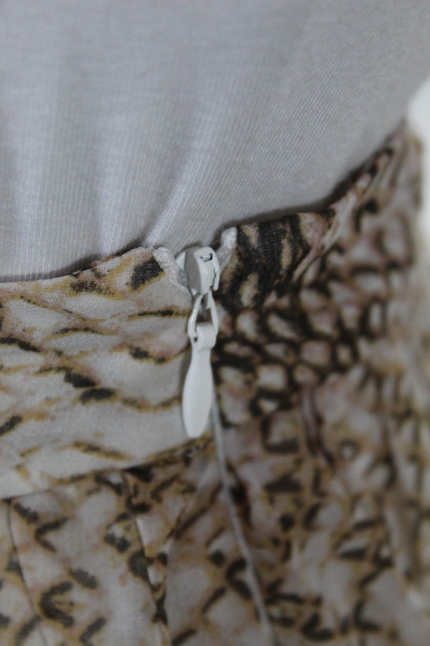 Great Jones Womens Python Print Ruffle Skirt Mult… - image 4