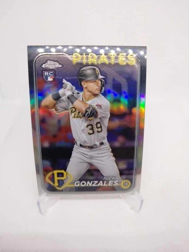 Nick Gonzales 2024 Topps Chrome #72 Rookie RC Pittsburgh Pirates 🏴‍☠️