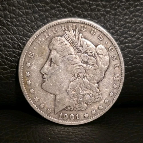 1901 Morgan Silver Dollar $1 Coin Circulated Business Strike Uncertified