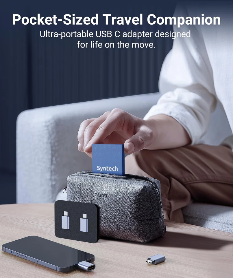 Syntech USB C to USB Adapter Pack of 2, USB 3.0 Female to Thunderbolt 4/3 - Image 2 of 4