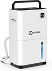 34 Pint Dehumidifier for Home Basement Large Room w/ Drain Hose Quiet Auto Off
