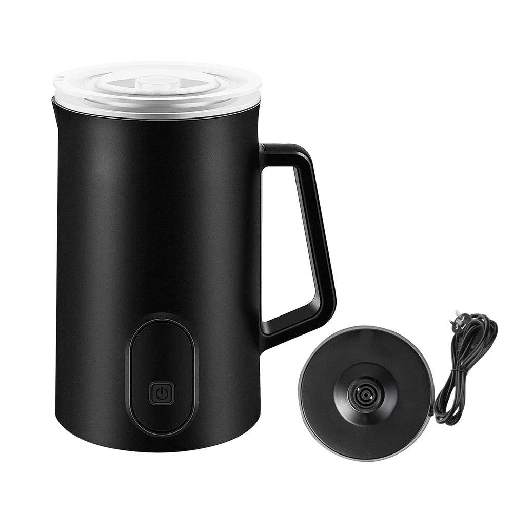 Milk Frother For Cappuccino Heating Coffee Maker W/Electric Base Stainless Steel Milk Frother For Cappuccino Heating Coffee Maker W/Electric Base Stainless Steel