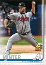 A.J. Minter 2019 Topps Series 2 Baseball Card#467 Atlanta Braves Gold Rookie Cup