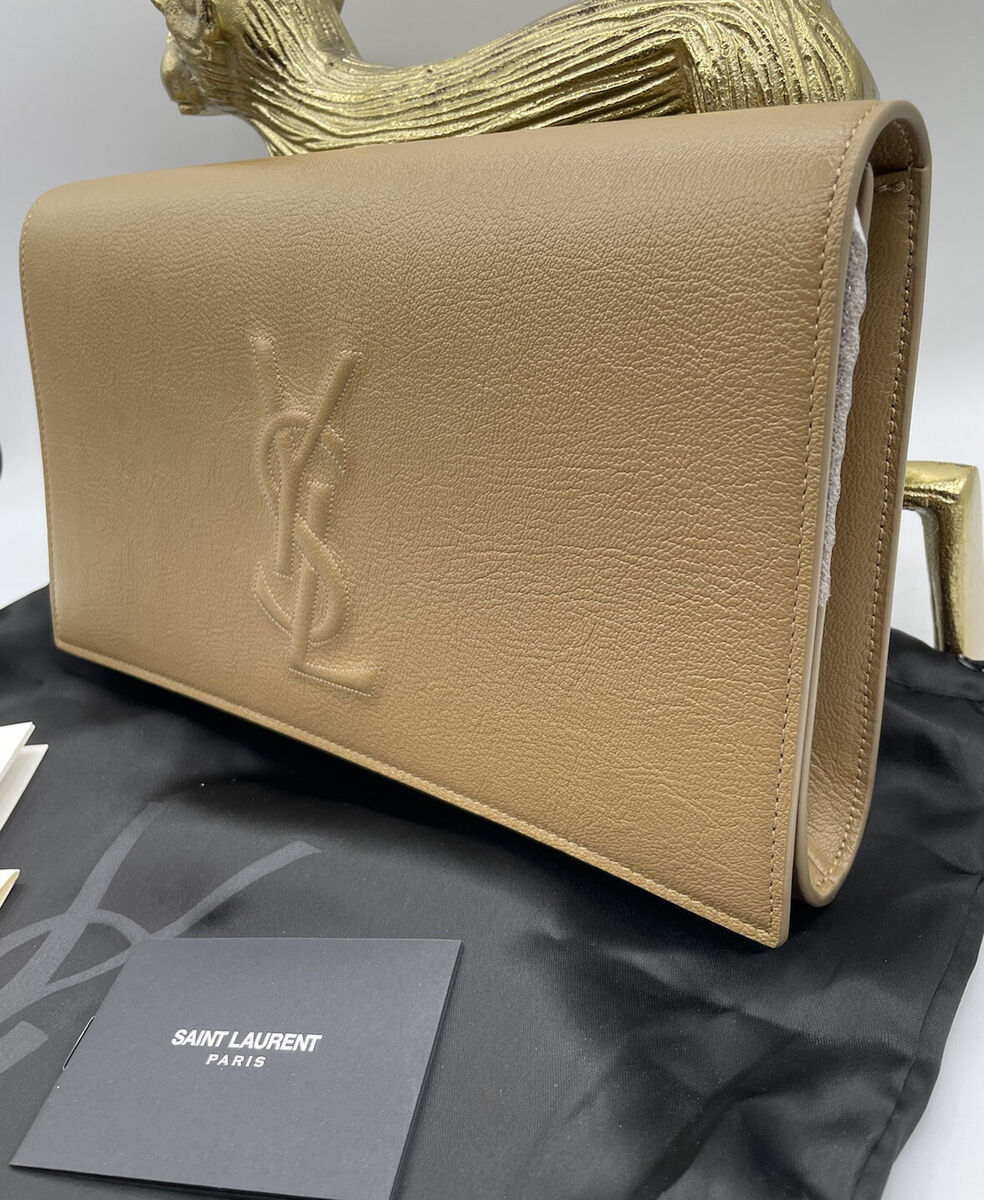 ysl clutch gold