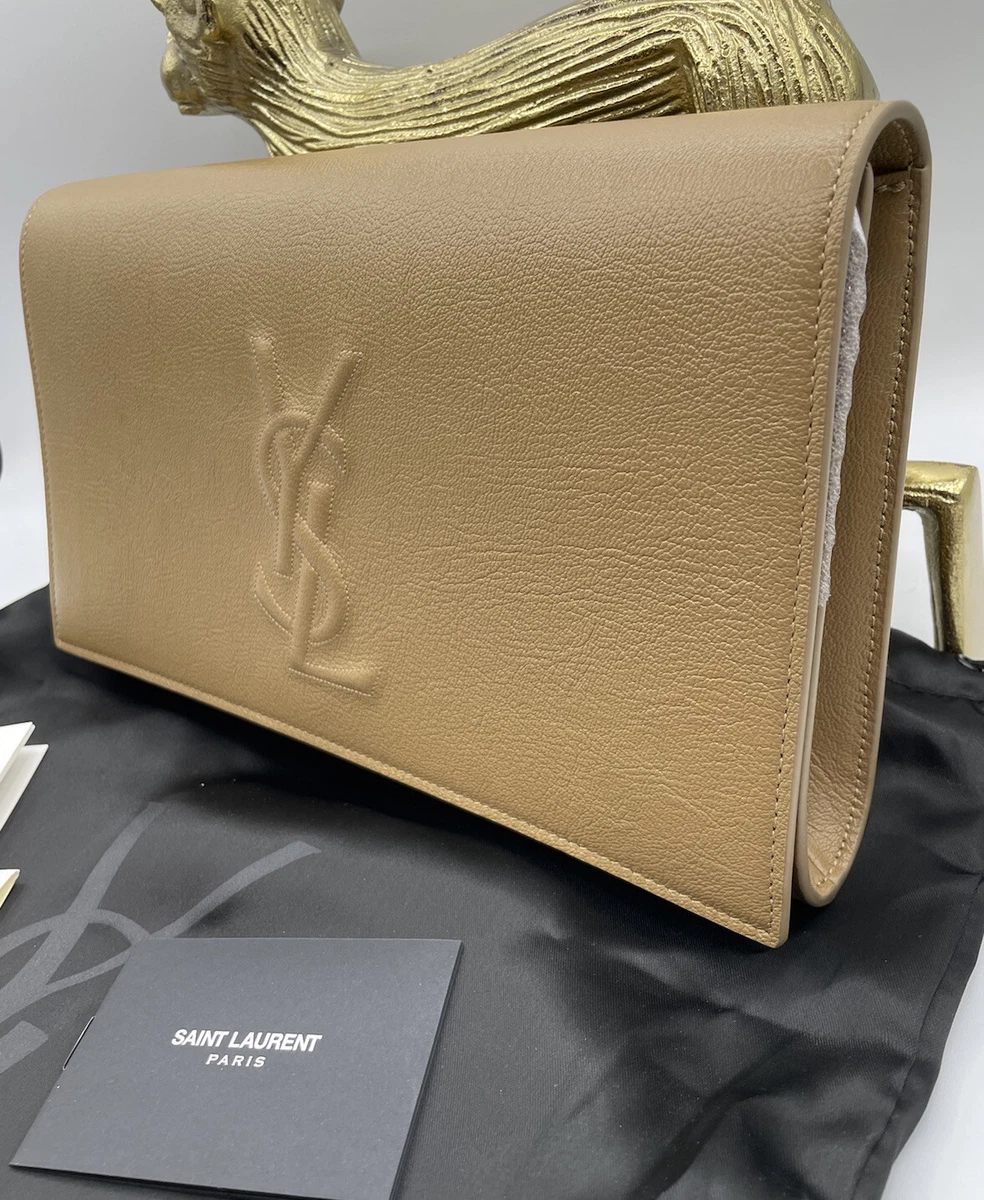 evening ysl gold clutch