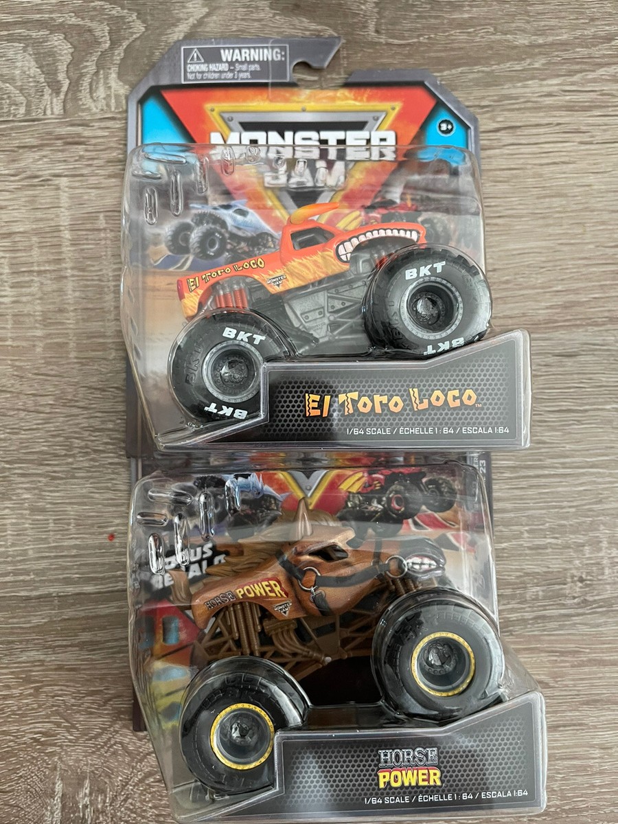 Spin Master Monster Jam 2022 Orange El Toro Loco Horse Power