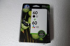 HP 60 Tri-color/Black Ink Cartridges F2480 C4680 D2660 Exp: 11/2018 N9H63FN NEW