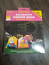 Vintage SunHill Sun Hill Easter Lawn Leaf Bag Stuff Its Rabbit 2 Bags 40" x 36" 