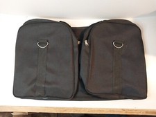 Heavy duty black canvas duffle bag 20x12x7 EUC