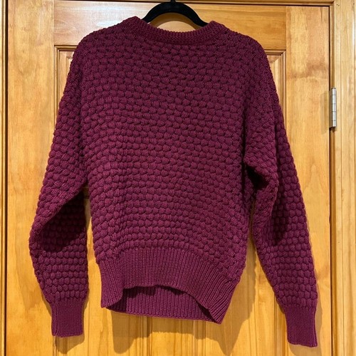 Vintage cape, Isle knitters knitted red sweater
