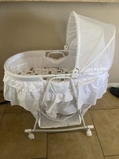 Dream On Me Lacy Portable 2-in-1 Bassinet, White - Open Box / NEW