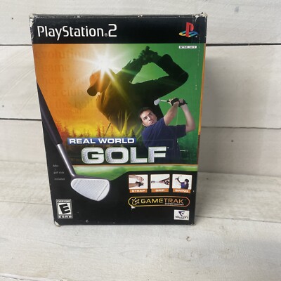 Real World Golf PS2 Big Box Open Box Sealed Contents  Fast Shipping