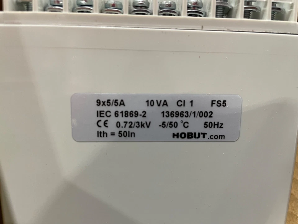 IEC 61869-2 9x5/5A 10VA CL1 NEW/OB - Image 2 of 3