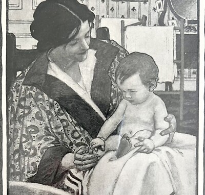 Ivory Soap Advertisement 1901 Jessie Willcox Smith Mother And Baby Art DWCC7